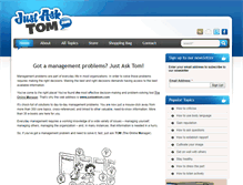 Tablet Screenshot of justasktom.com